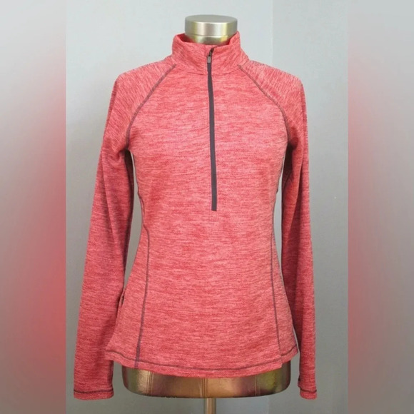 Champion Coral And Gray Thumb Hole Activewear Jacket Sz M - Picture 1 of 11
